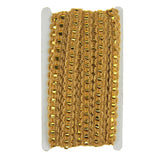 Metallic Waved Trim with Cellophane Center, 18mm, 15-Yards