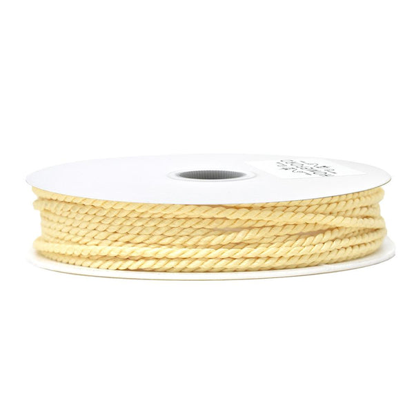 Solid Color Twisted Cord, Champagne, 1/8-Inch, 3-Yard