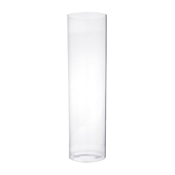 Clear Hurricane Candle Holder Glass Vase, 14-Inch x 3-Inch, 12-Count