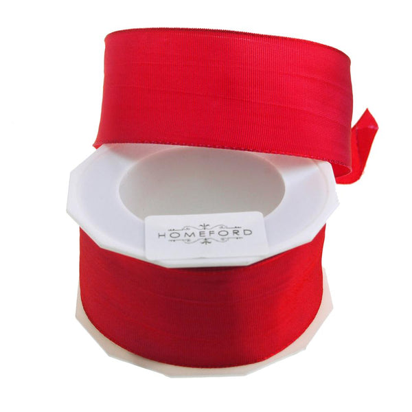 Taffeta Wired Ribbon, Made in Germany, 1-1/2-Inch, 10 Yards, Caribbean Red