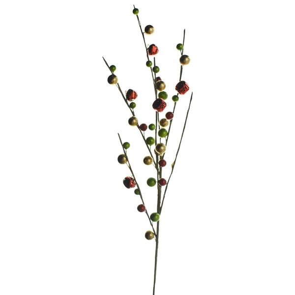 Jingle Bell Branch Stem, 29-Inch