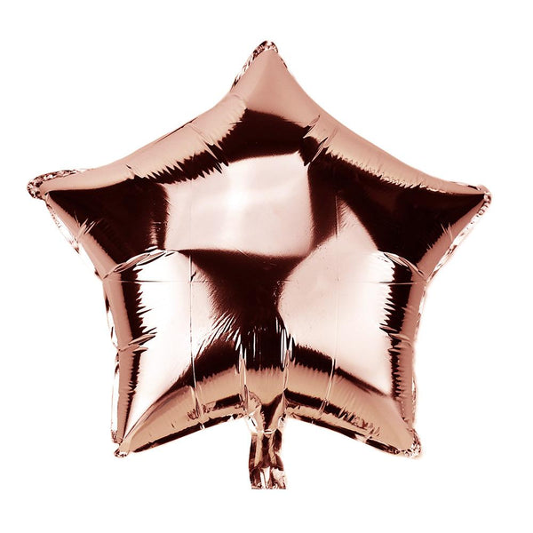 Star Shape Metallic Foil Balloon, 20-Inch, Rose Gold