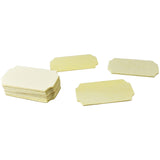 DIY Notched Corner Rectangle Craft Wood Shapes, 3-3/16-Inch, 12-Count