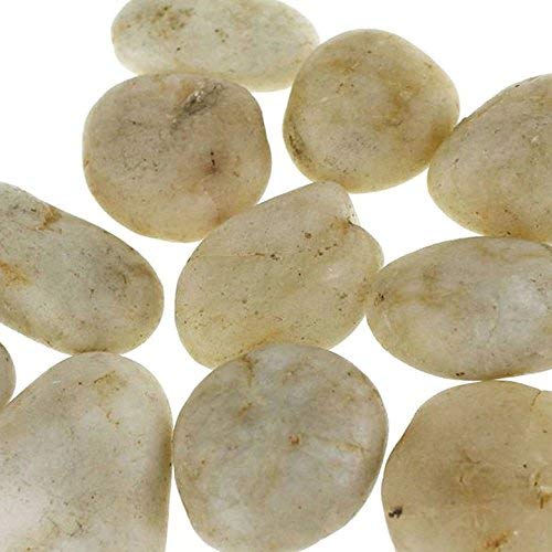 River Stones Pebbles Garden Rocks, Earth Tan, 1-inch