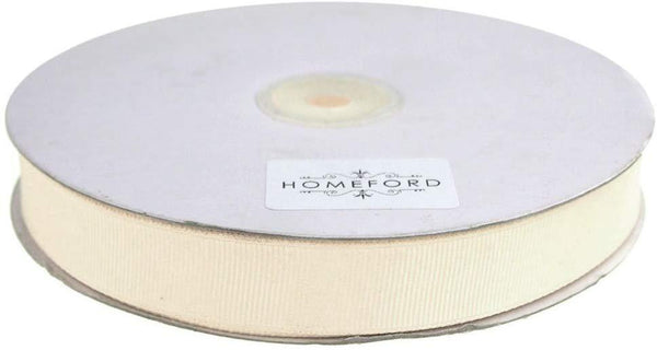 Solid Grosgrain Ribbon, 5/8-Inch, 50 Yards, Ivory