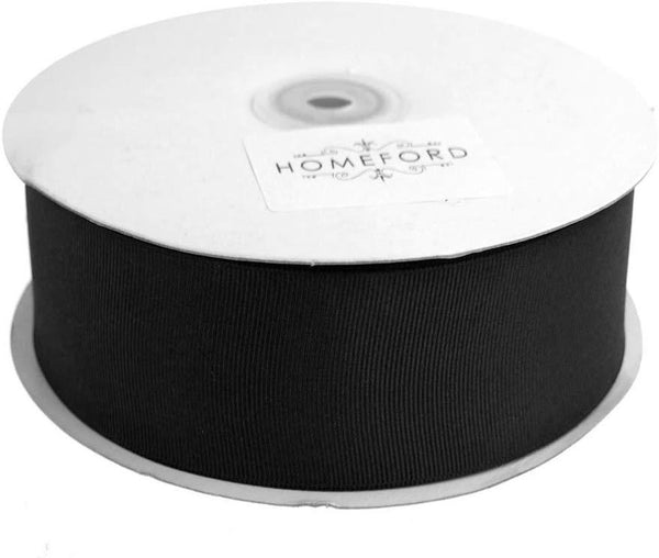 Solid Grosgrain Ribbon, 1-1/2-Inch, 50 Yards, Black