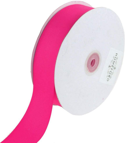 Solid Grosgrain Ribbon, 7/8-Inch, 50 Yards, Hot Pink