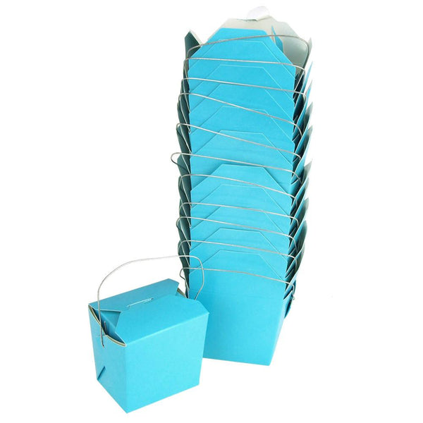 Take Out Boxes with Wire Handle, 2-1/2-Inch, 12-Piece, Blue