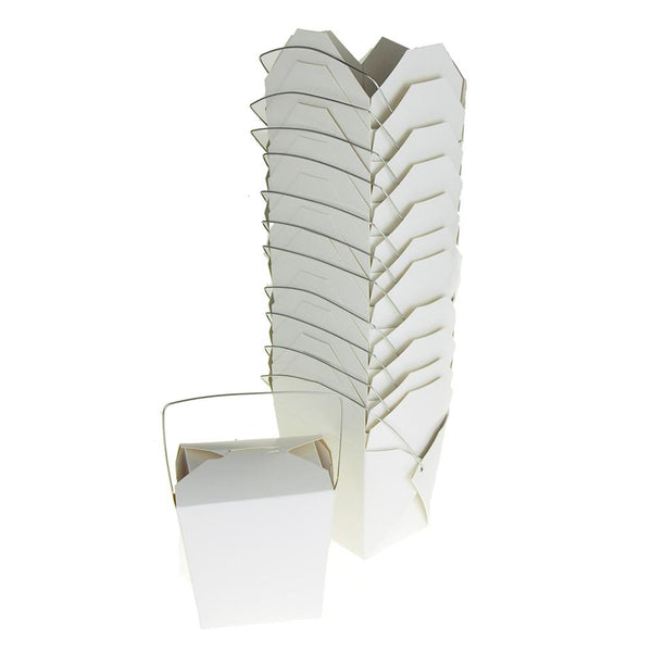 Take Out Boxes with Wire Handle, 4-Inch, 12-Count