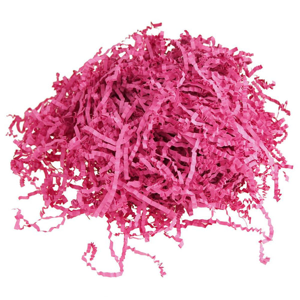 Crinkled Paper Shreds Packaging, 2-Ounces, Fuchsia