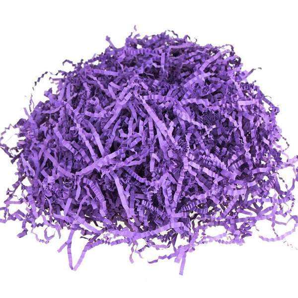 Crinkled Paper Shreds Packaging, 2-Ounces, Purple