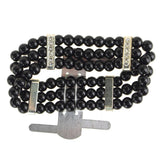 Corsage Wristlet with Pearl Band, 3/4-Inch