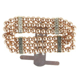 Corsage Wristlet with Pearl Band, 3/4-Inch