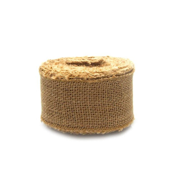 Natural Burlap Roll Sewn-Edge, 2-1/2-Inch, 10 Yards