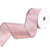 Berry Branch Silhouette Wired Ribbon, 2-1/2-Inch, 10-Yard - Rose Gold