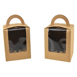 Cupcake Box with Window and Handle, 4-1/2-Inch, 12-Count