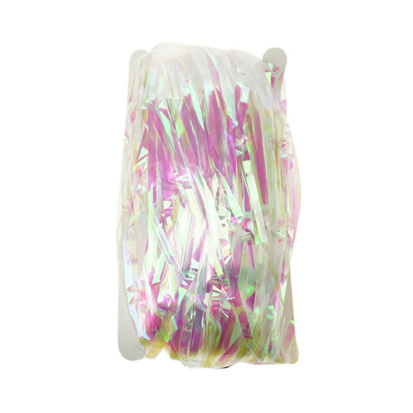 Foil Photo Backdrop, Iridescent White, 40-Inch x 10-Feet