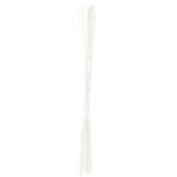 Aluminum Floral Wire, White, 26 Gauge, 18-Inch, 40 Count