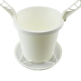 Plastic Floral Bucket Basket, 24-Inch - White