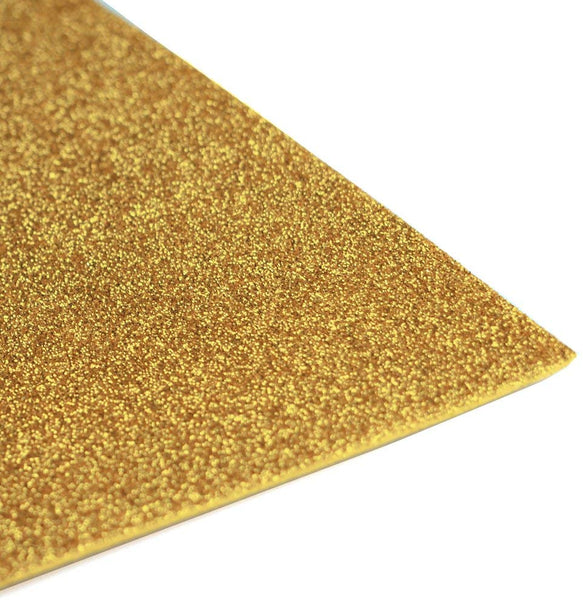 Glitter EVA Foam Sheet, 9-1/2-Inch x 12-Inch, 10-Piece, Gold