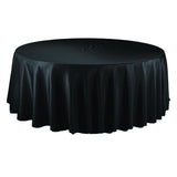 Round Polyester Tablecloth, 132-Inch