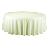Round Polyester Tablecloth, 132-Inch
