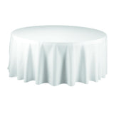 Round Polyester Tablecloth, 132-Inch