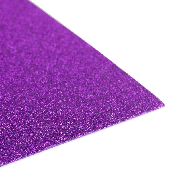 Glitter EVA Foam Sheet, 9-inch x 12-inch, 10-Piece, Purple