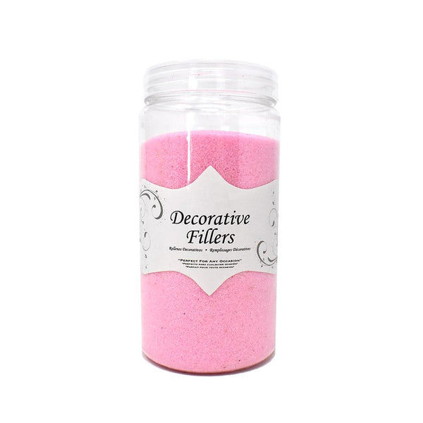 Acrylic Crystal Decorative Filler Sand, 14-Ounce, Pink