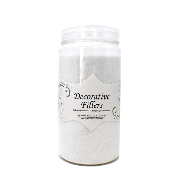Acrylic Crystal Decorative Filler Sand, 14-Ounce, White