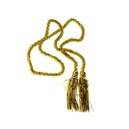 Metallic Foil Tassel Cord, 7-Feet, Gold