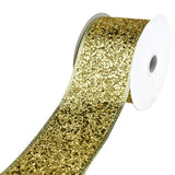 Disco Glitter Metallic Edge Wired Ribbon, 2-1/2-Inch, 10-Yard
