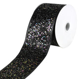 Disco Glitter Metallic Edge Wired Ribbon, 2-1/2-Inch, 10-Yard