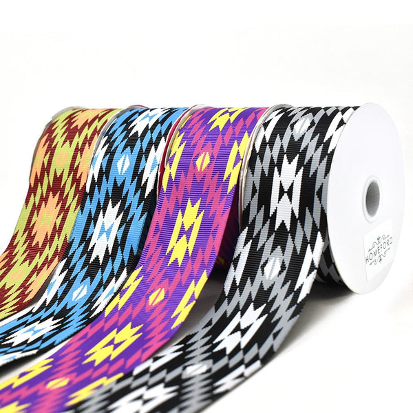Southwestern Pattern Printed Ribbon, 1-1/2-Inch, 3-Yard