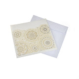 Blank Square Floral Mandala Lace Laser Cut Invitations, 6-1/4-Inch, 8-Piece