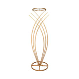 Metallic Wire Mermaid Tail Stand, 36-Inch