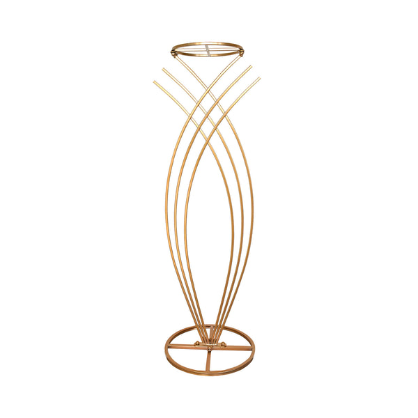 Metallic Wire Mermaid Tail Stand, 36-Inch