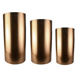 Metal Cylinder Stands, Assorted Sizes, 3-Pack