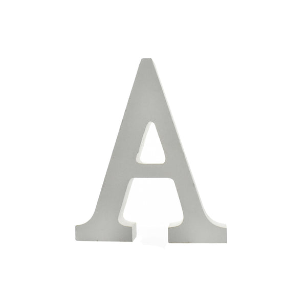 Wooden Standing Letter A, 4-3/4-Inch - White