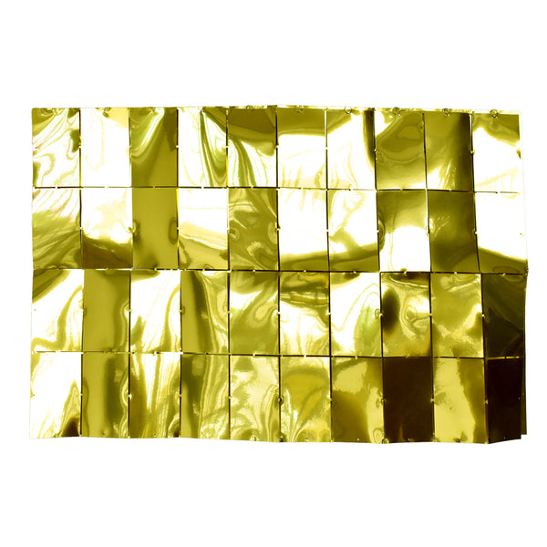 Metallic Foil Mirror Panel Backdrop, 4-Feet