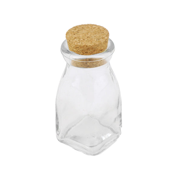 Mini Corked Jars Favor Bottle Keepsake Souvenir, Milk Jug