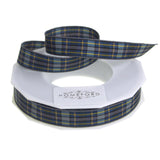School Plaid Polyester Ribbon, 5/8-Inch, 20 Yards