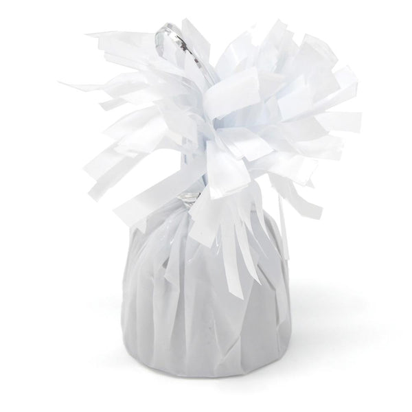 Foil Balloon Weight Party Decorations, 4-1/2-Inch, White