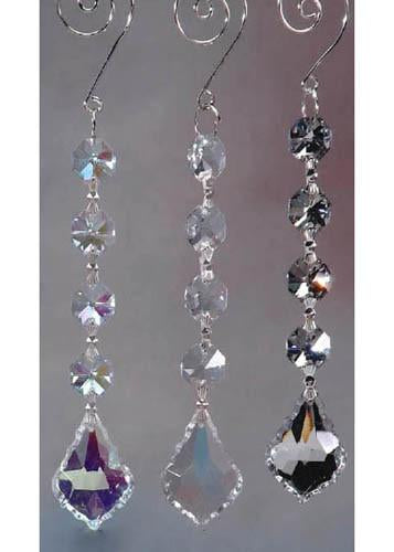 Acrylic Chandelier Crystals, Gemstone Link, 6-Inch, Silver