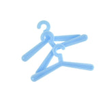 Mini Plastic Hanger Favor Embellishments, 2-1/4-Inch, 10-Piece, Blue