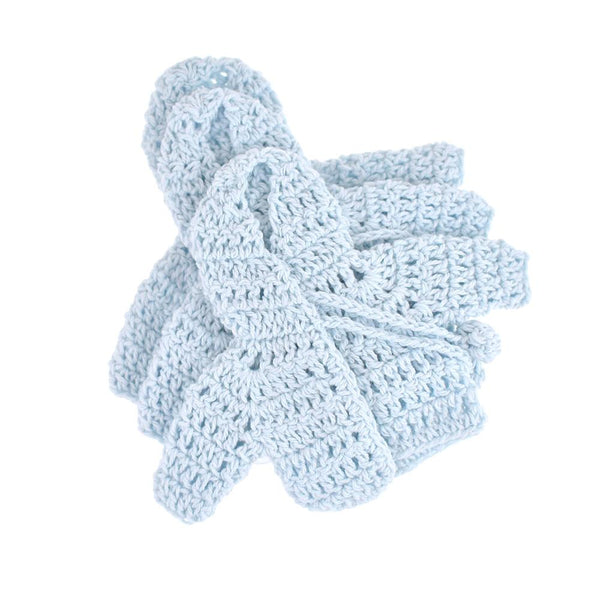Mini Crochet Knitted Hoodie Favors, 3-1/2-Inch, 3-Piece, Blue