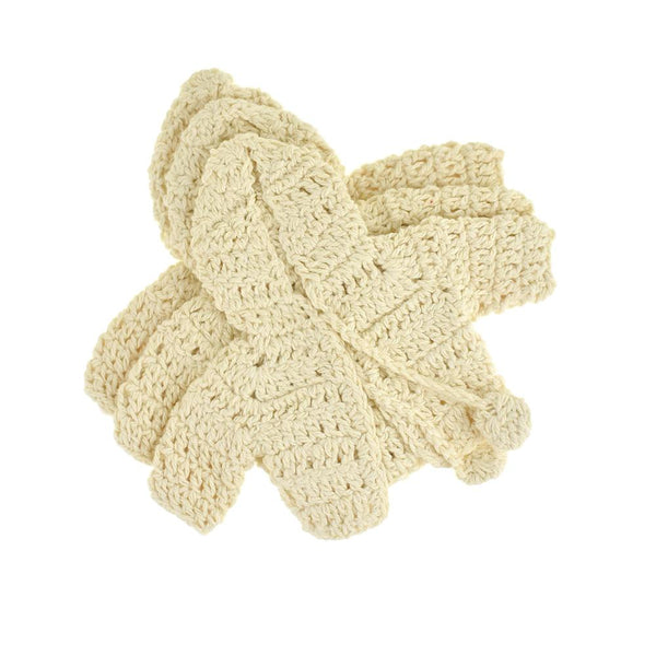 Mini Crochet Knitted Hoodie Favors, 3-1/2-Inch, 3-Piece, Natural