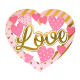 Valentine 3-D Decoration with Hot Stamping, 13-Inch, 2-Piece