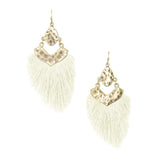 Tassel Drop Dangle Earrings, 2-1/2-Inch