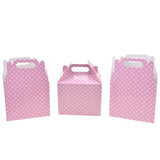 Polka Dot Patterned Party Favor Boxes, 4-3/4-Inch, 3-Count